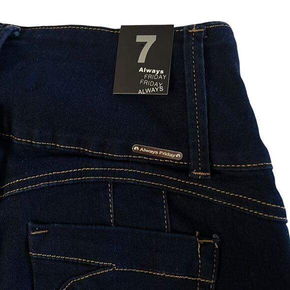 Always Friday High-Waisted‎ Dark Wash Denim Capri Jeans Women's Size 7 - Picture 11 of 11